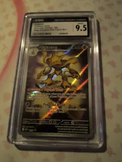 CGC 9.5 Alakazam 009 Mega Evolution ETB Black Star Promo Pokemon Card - Image 1