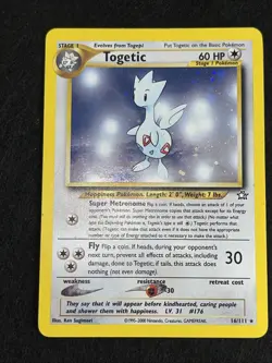 Pokemon TCG Togetic Holo Rare Card Neo Genesis 16/111 - Image 2