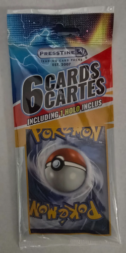 Presstine Pokemon TCG 6 Cards Pack New/Sealed 1 Pack - Image 1