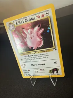 Pokemon TCG Erika's Clefable Gym Heroes Holo Rare Card #3/132 - Image 3