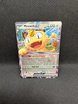 Meowth EX Pokemon TCG Holo Card POR 062/088 Basic 170HP EX Ability - Image 1