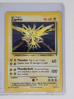 LOT (4) Zapdos Holo RARE Pokemon Base Jungle Legendary ROCKET WOTC - Image 4