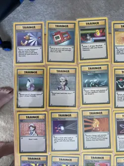 30 Vintage Pokemon Trainer Cards -Base Set, Base Set 2, Jungle, Team Rocket, Neo - Image 2