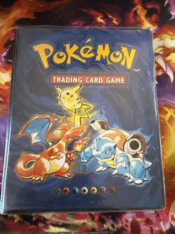 Pokemon 1999 Official Trading Card Game Nintendo Vintage Binder With Lifted Film - Image 1