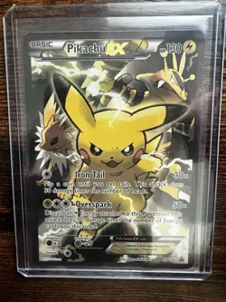 Pokemon Pikachu EX Full Art Promo Holo Card XY124 - Image 1