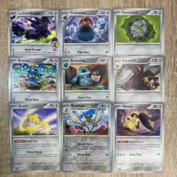 Steel Type | Pokemon Bundle | No Duplicates | 9 Cards | As Shown | English - Image 1