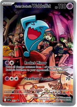 Team Rocket's Wobbuffet Promo SV: Scarlet & Violet Promo Cards 203 NM - Image 1