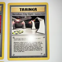 Pokemon Gym Challenge Trainer Card Lot - Chaos Gym, Vermilion City Gym (1st Edi… - Image 3