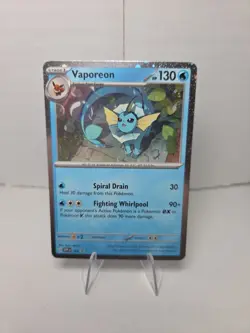 Vaporeon Cosmos Holo - SVP168 - Black Star Promo Card - Pokemon TCG Prismatic - Image 1