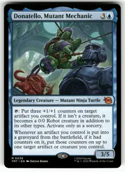 Donatello, Mutant Mechanic 0036 TMNT Magic: The Gathering NM - Image 1