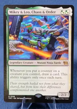 Mikey and Leo Chaos and Order - Teenage Mutant Ninja Turtles - MtG - NM B 🔮 - Image 1