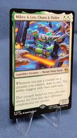 Mikey and Leo Chaos and Order - Teenage Mutant Ninja Turtles - MtG - NM B 🔮 - Image 5