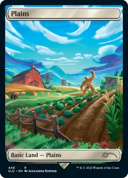 [1x] Plains (448) Near Mint, English Secret Lair MTG Magic - Image 1