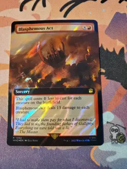 Blasphemous Act (Extended Art) (Surge Foil) - Universes Beyond: Doctor Who MTG - Image 1