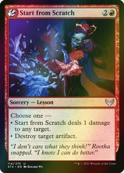 MTG Start from Scratch Foil ** Strixhaven: School of Mages ** English (NM) - Image 1