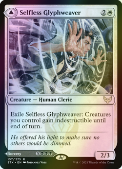 MTG Selfless Glyphweaver // Deadly Vanity Foil ** Strixhaven ** English (NM) - Image 1