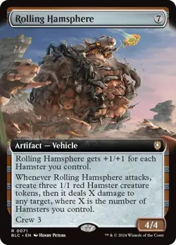 Rolling Hamsphere (Extended Art) R Commander: Bloomburrow 71 NM - Image 1