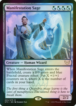 MTG Manifestation Sage Foil ** Strixhaven: School of Mages ** English (NM) - Image 1