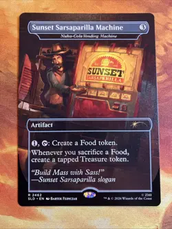 MTG Borderless Sunset Sarsaparilla Machine - Nuka-Cola Vending Machine Fallout®! - Image 1