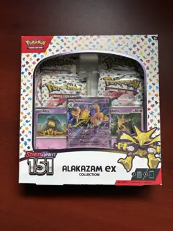 Pokemon TCG Scarlet and Violet 151 Alakazam ex Collection - Image 1