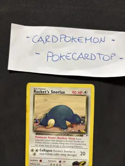 Pokemon Card Rocket's Snorlax 33/132 -Gym Heroes-Eng-no Holo-Exc! - Image 2