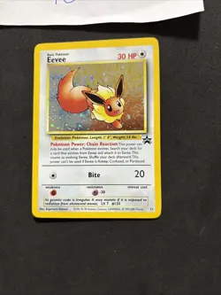 Pokemon Card Eevee 11 -Promo-Swirl-Ita-Holo-Nm/mint! - Image 3