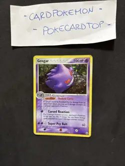 Pokemon Card Gengar 5/92 Set Ex Legend Maker-Eng-Holo-Swirl-Good! - Image 1