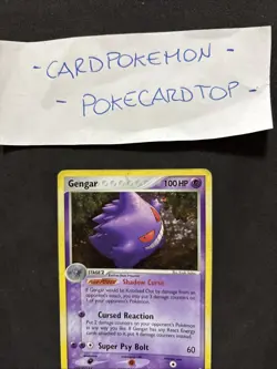 Pokemon Card Gengar 5/92 Set Ex Legend Maker-Eng-Holo-Swirl-Good! - Image 2