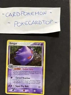 Pokemon Card Gengar 5/92 Set Ex Legend Maker-Eng-Holo-Swirl-Good! - Image 4