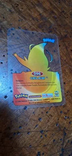 Celebi 096 Pokemon Lamincards Edibas - ESP - EXC - Image 2