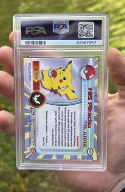 1999 Topps Pokemon Tv Pikachu #25 PSA 10 - Image 2