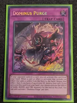x1 Dominus Purge - INFO-EN078 - Secret Rare - 1st Edition Yu-Gi-Oh! M/NM - Image 1