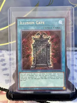 Yugioh! Illusion Gate MZMU-EN023 Secret Rare 1st Edition - Image 1