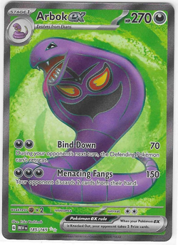 Arbox EX 185/165- Pokemon 151- Regular Ultra Rare Full Art Holo- NM - Image 1