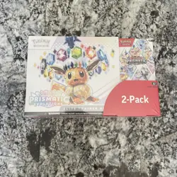 Pokemon TCG Prismatic Evolutions ETB Booster Bundle Costco 2-Pack Sealed - Image 1