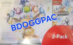 Pokemon Prismatic Evolutions Elite Trainer Box & Booster Bundle - Costco 2 Pack - Image 1
