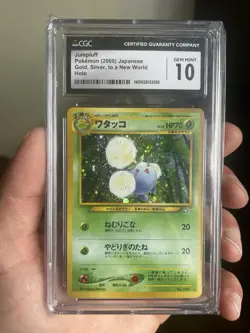 2000 Pokemon Jumpluff Neo Genesis Japanese Holo Rare #189 CGC 10 GEM MINT - Image 1