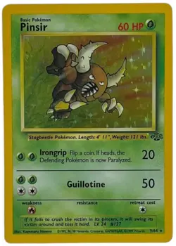 1999 Pokemon Classic - Jungle #9 Pinsir Holofoil NM-MT - Image 1