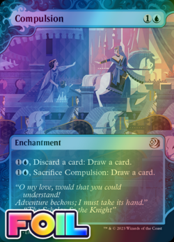 x1 Compulsion WOT Enchanting Tales MTG 15 FOIL UNCOMMON M/NM 1x - Image 1