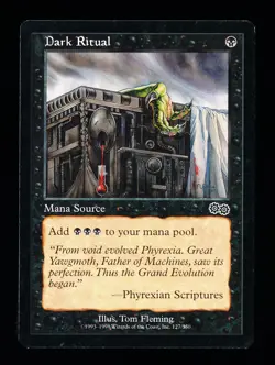 * * 1x Dark Ritual x1 * * Urza's Saga MTG NM Near Mint or Close - Image 1