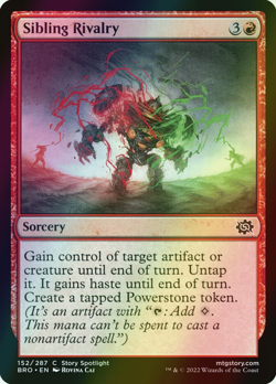 MTG Sibling Rivalry Foil ** The Brothers' War ** English (NM) - Image 1