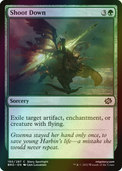 MTG Shoot Down Foil ** The Brothers' War ** English (NM) - Image 1