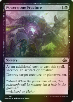 MTG Powerstone Fracture Foil ** The Brothers' War ** English (NM) - Image 1