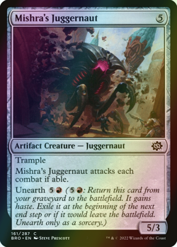 MTG Mishra's Juggernaut Foil ** The Brothers' War ** English (NM) - Image 1