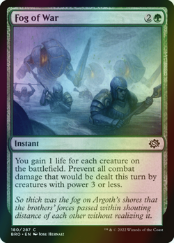 MTG Fog of War Foil ** The Brothers' War ** English (NM) - Image 1