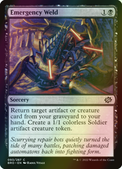 MTG Emergency Weld Foil ** The Brothers' War ** English (NM) - Image 1