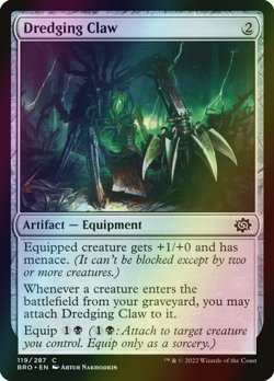 MTG Dredging Claw Foil ** The Brothers' War ** English (NM) - Image 1