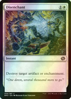 MTG Disenchant Foil ** The Brothers' War ** English (NM) - Image 1