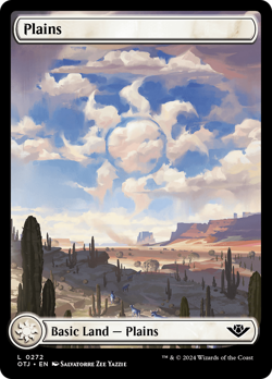 x1 Plains OTJ MTG 272 FULL ART BASIC LAND M/NM 1x - Image 1