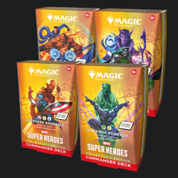 Marvel Super Heroes - COLLECTORS EDITION COMMANDER DECK - Set of 4 (PRE-ORDER) - Image 1